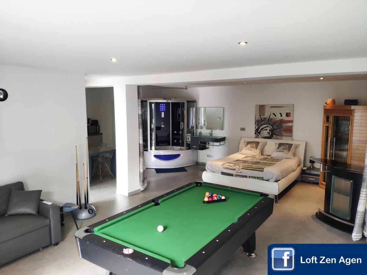 Loft Zen Spa Balneo Parking Gratuit Sauna Hammam Billard Agen Dış mekan fotoğraf